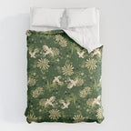 Birds & Flowers Green Comforter Gallery Image 6
