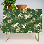Birds & Flowers Green Credenza Gallery Image 1