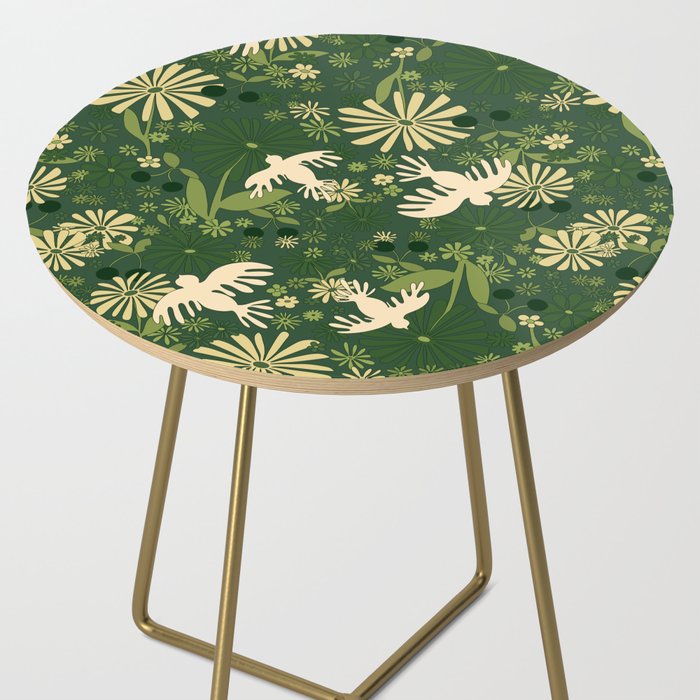 Birds & Flowers Green Side Table Gallery Image 2