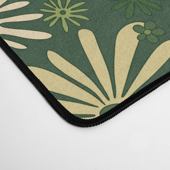 Birds & Flowers Green Desk Mat Gallery Image 4