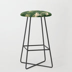 Birds & Flowers Green Stool Gallery Image 1