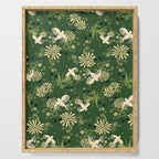 Birds & Flowers Green Serving Tray Gallery Image 1