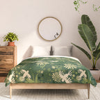 Birds & Flowers Green Comforter Gallery Image 3