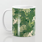 Birds & Flowers Green Coffee Mug Gallery Image 3