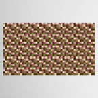 Bold Earthy Checks Pattern - Small V Tablecloth Gallery Image 2