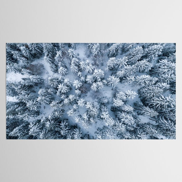 Winter Pine Forest Tablecloth Gallery Image 2