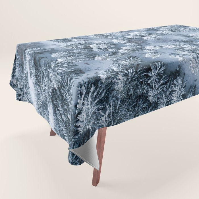 Winter Pine Forest Tablecloth Gallery Image 1