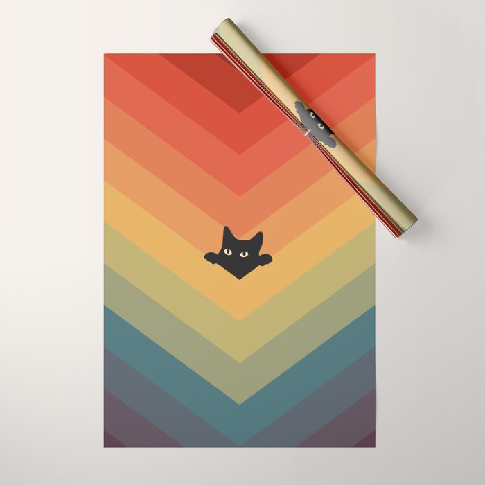 Cat Landscape 165 Wrapping Paper Gallery Image 1