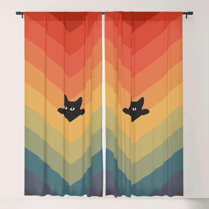 Cat Landscape 165 Window Curtain Gallery Image 5