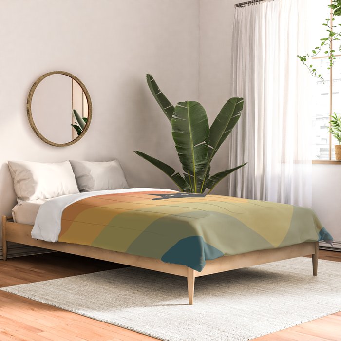 Cat Landscape 165 Comforter Gallery Image 2