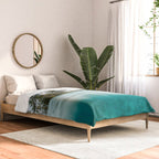 Split View Paradise - Ocean and Palm Tree Wall Art Comforter Gallery Image 2
