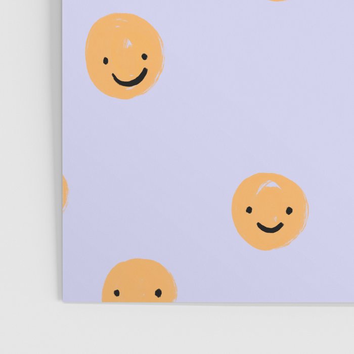 Purple Smiley Face Poster Gallery Image 3