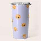 Purple Smiley Face Travel Mug Gallery Image 2
