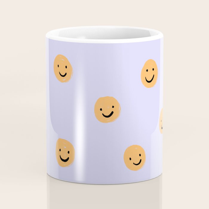 Purple Smiley Face Coffee Mug Gallery Image 4