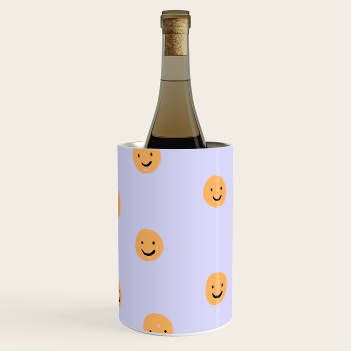 Purple Smiley Face Wine Chiller Gallery Image 2