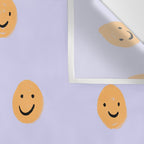 Purple Smiley Face Wall Tapestry Gallery Image 3