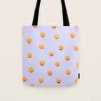 Purple Smiley Face Tote Bag Gallery Image 1