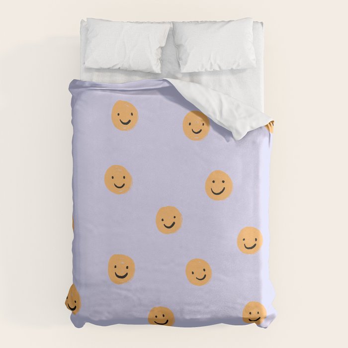 Purple Smiley Face Duvet Cover Gallery Image 6