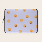 Purple Smiley Face Laptop Sleeve Gallery Image 1