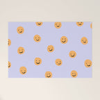 Purple Smiley Face Welcome Mat Gallery Image 1