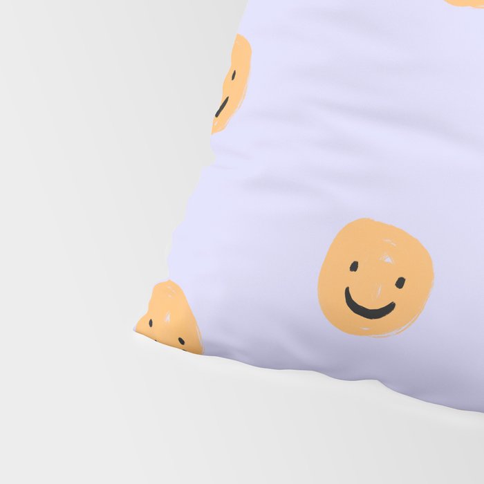 Purple Smiley Face Pillow Sham Gallery Image 4