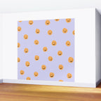 Purple Smiley Face Wall Mural Gallery Image 2