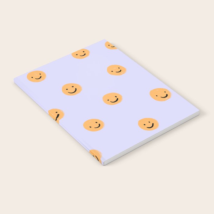 Purple Smiley Face Notebook Gallery Image 1