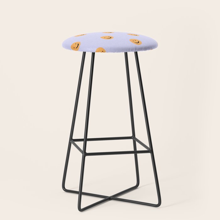 Purple Smiley Face Stool Gallery Image 1