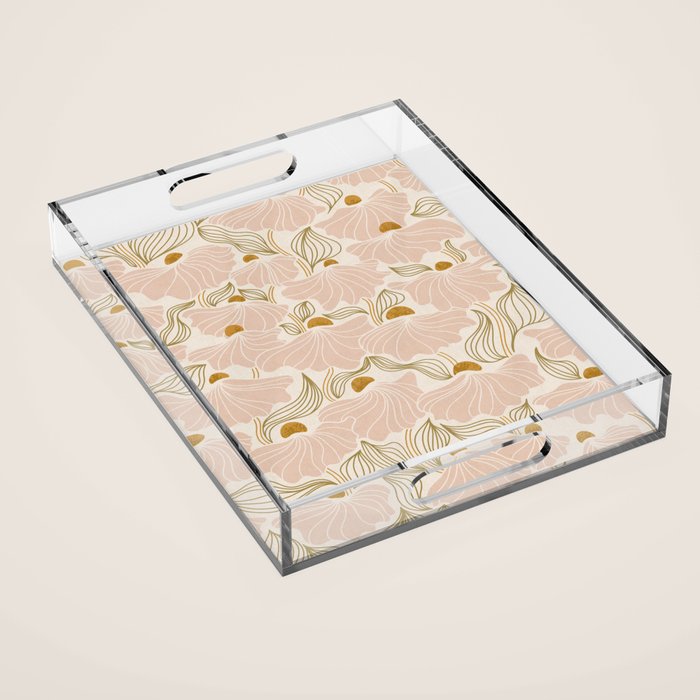 calming essentialsNatural flow meadow blush Acrylic Tray Gallery Image 1