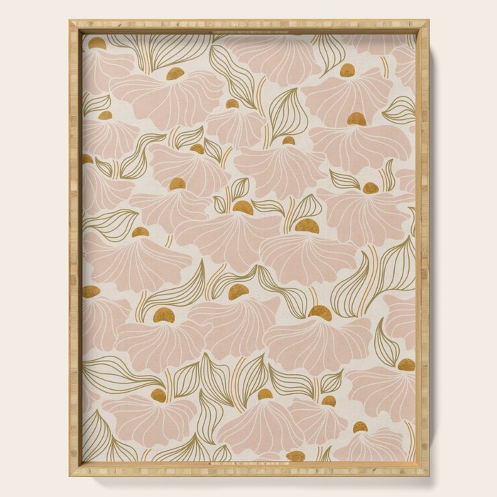 calming essentialsNatural flow meadow blush Serving Tray Gallery Image 1