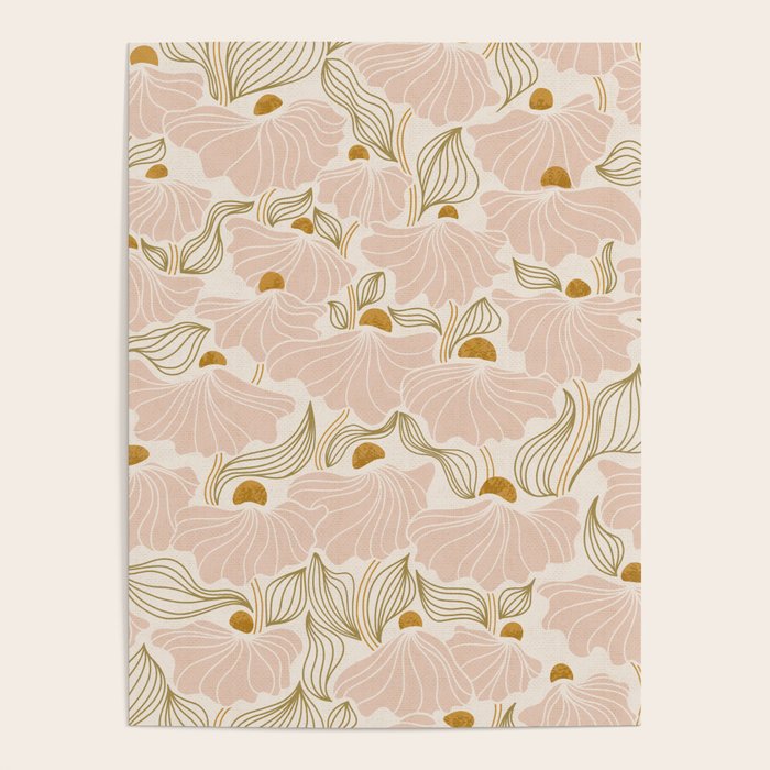 calming essentialsNatural flow meadow blush Poster Gallery Image 4
