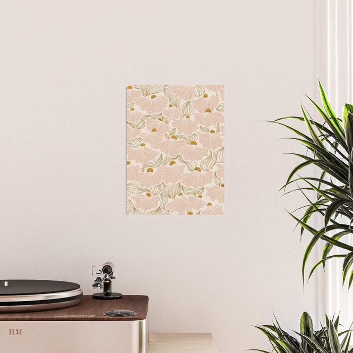 calming essentialsNatural flow meadow blush Poster Gallery Image 2