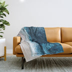 Blue Sea II Throw Blanket Gallery Image 1