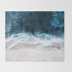 Blue Sea II Throw Blanket Gallery Image 2