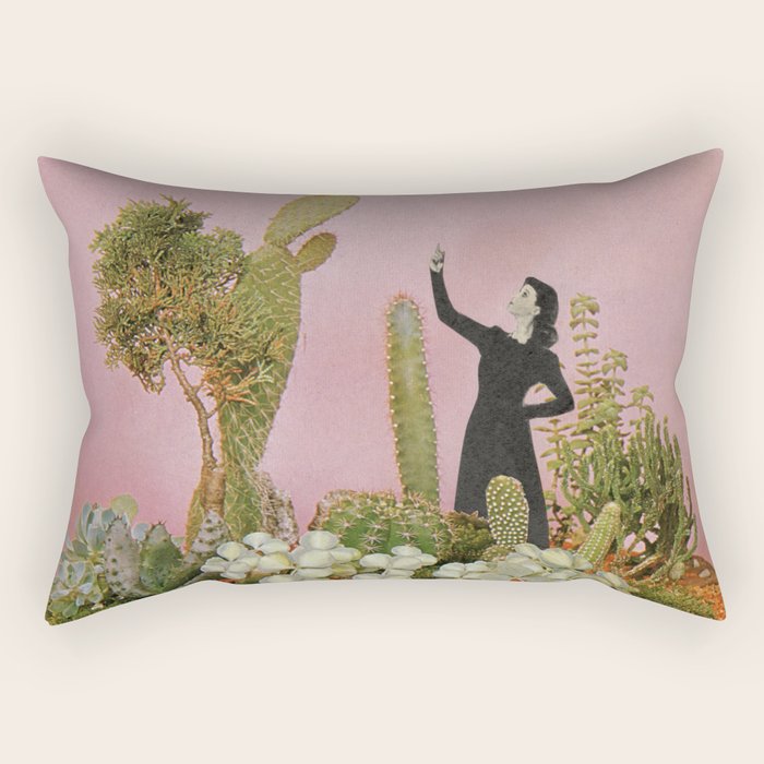 The Wonders of Cactus Island Rectangular Pillow Gallery Image 1
