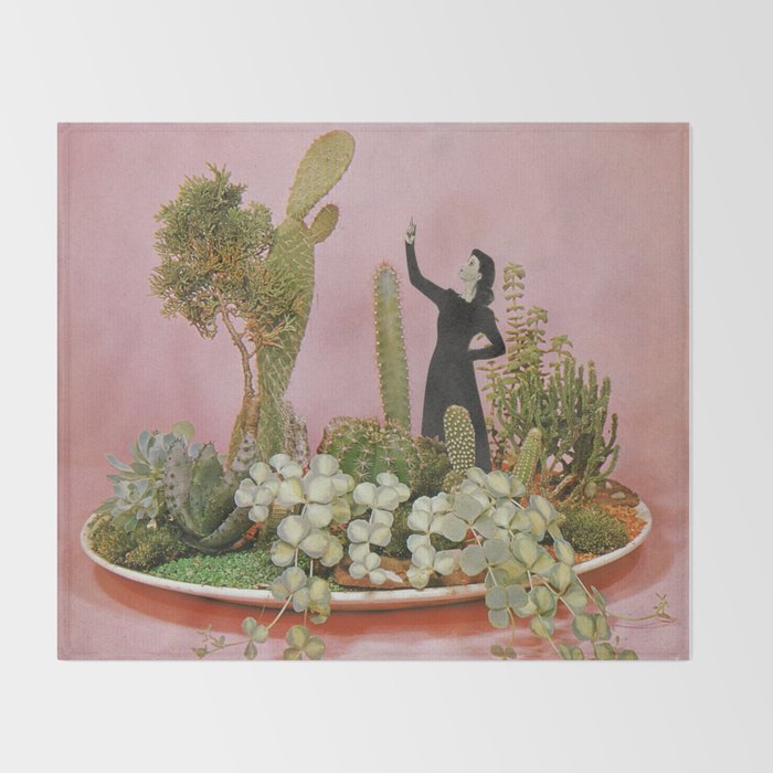 The Wonders of Cactus Island Throw Blanket Gallery Image 2