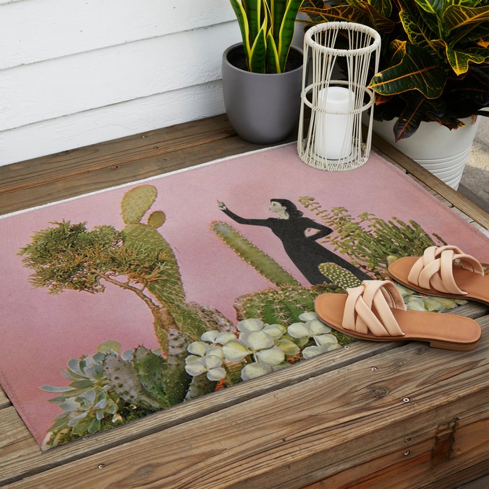 The Wonders of Cactus Island Outdoor Rug Gallery Image 2