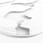 Diverse people paper cut crowd pattern Bath Mat Gallery Image 3