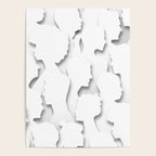 Diverse people paper cut crowd pattern Poster Gallery Image 4