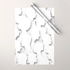 Diverse people paper cut crowd pattern Wrapping Paper Gallery Image 1