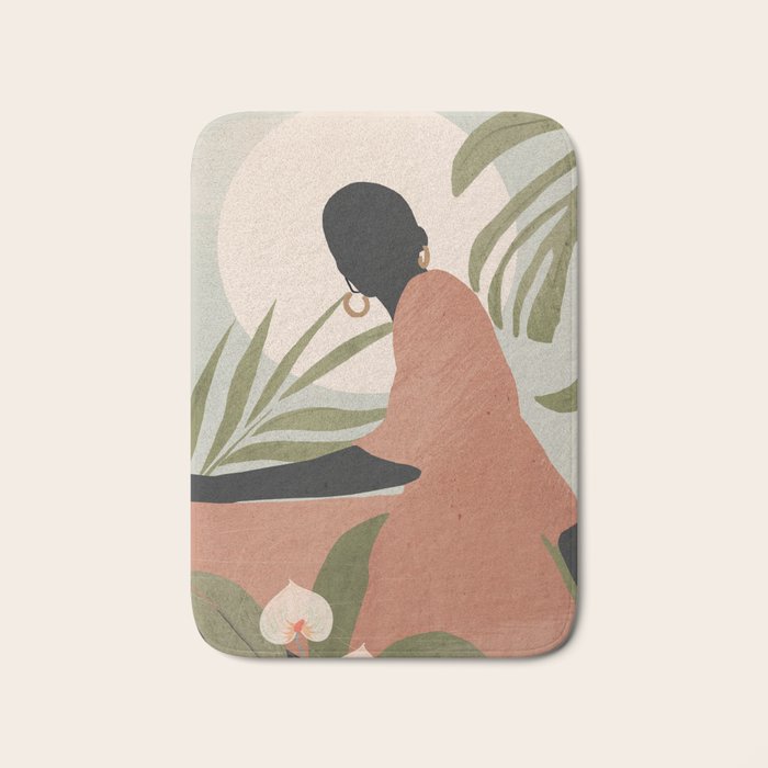 Tropical Girl 21 Bath Mat Gallery Image 1
