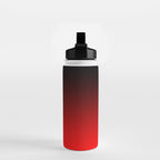 Black Red Neon Nights Ombre Water Bottle Gallery Image 2