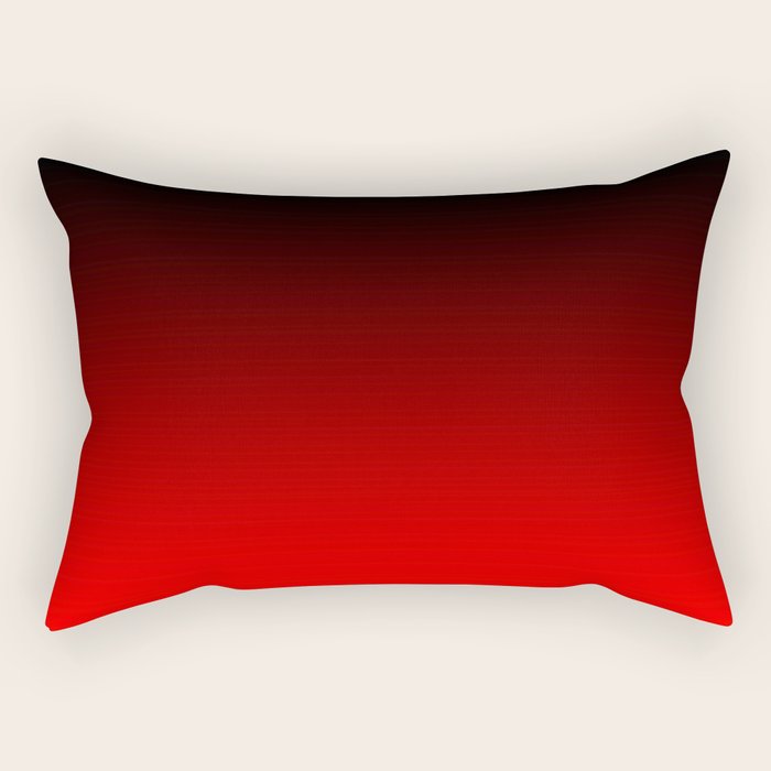 Black Red Neon Nights Ombre Rectangular Pillow Gallery Image 1