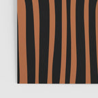 Midcentury Modern Rust and Black Abstract Confaab Pattern Poster Gallery Image 3