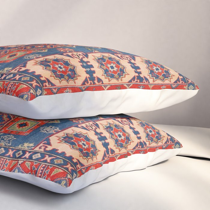 Square Bloom Kazak Handmade Rug Pillow Sham Gallery Image 3