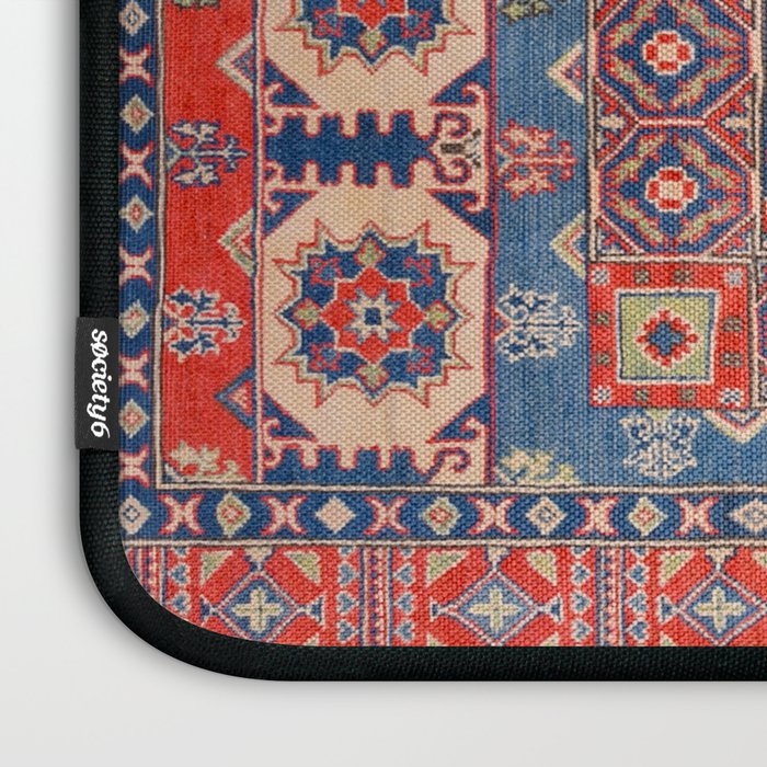 Square Bloom Kazak Handmade Rug Laptop Sleeve Gallery Image 3