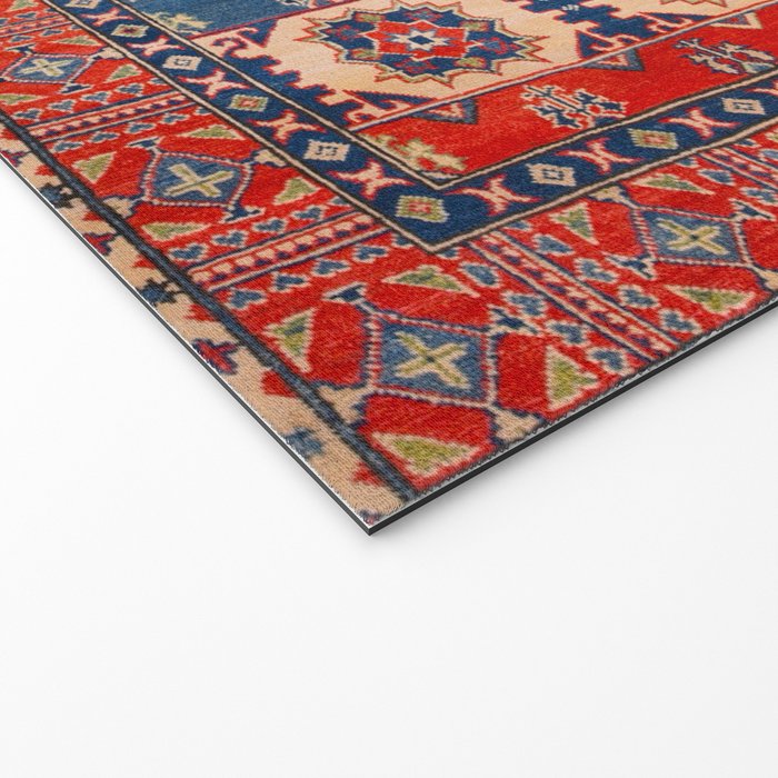 Square Bloom Kazak Handmade Rug Welcome Mat Gallery Image 2