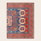 Square Bloom Kazak Handmade Rug Notebook Gallery Image 4