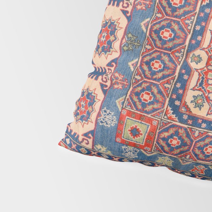 Square Bloom Kazak Handmade Rug Pillow Sham Gallery Image 4
