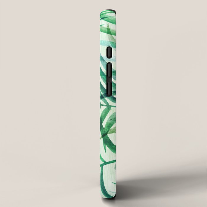 Tropical Fronds Abstract Design iPhone Case Gallery Image 2